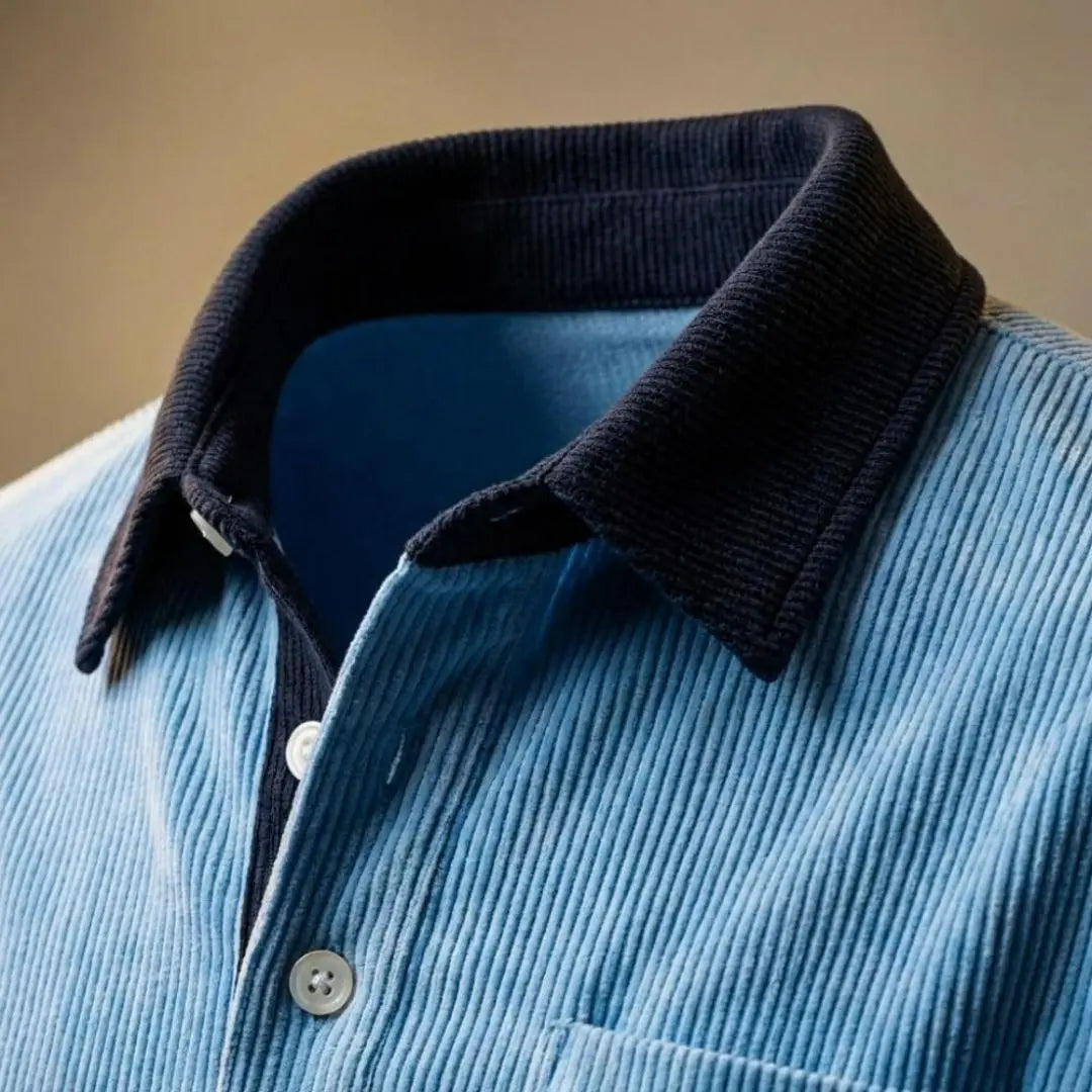 Scott Corduroy Men's Long Sleeve Polo