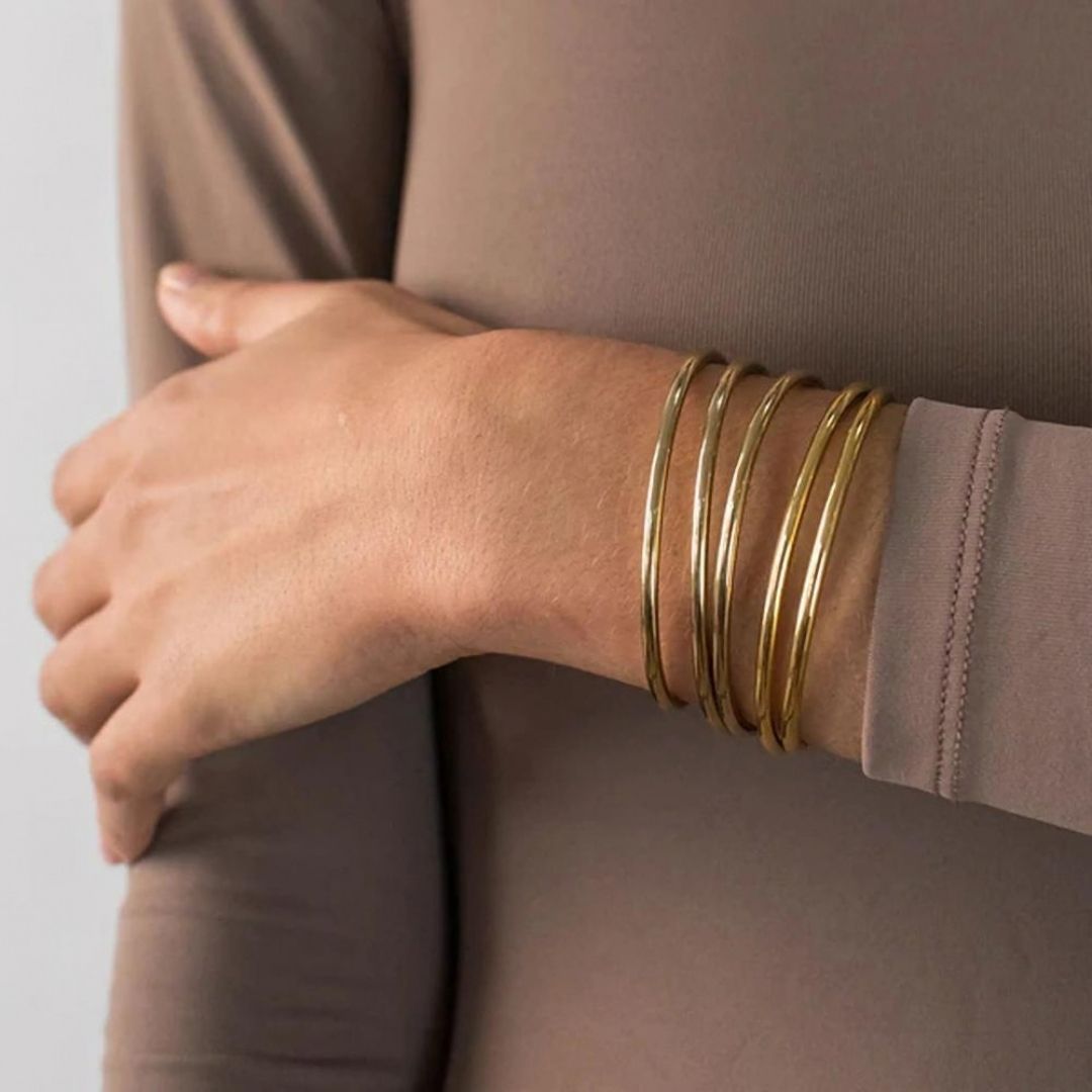 Avaria Shannon Gold Women's Bangle Set