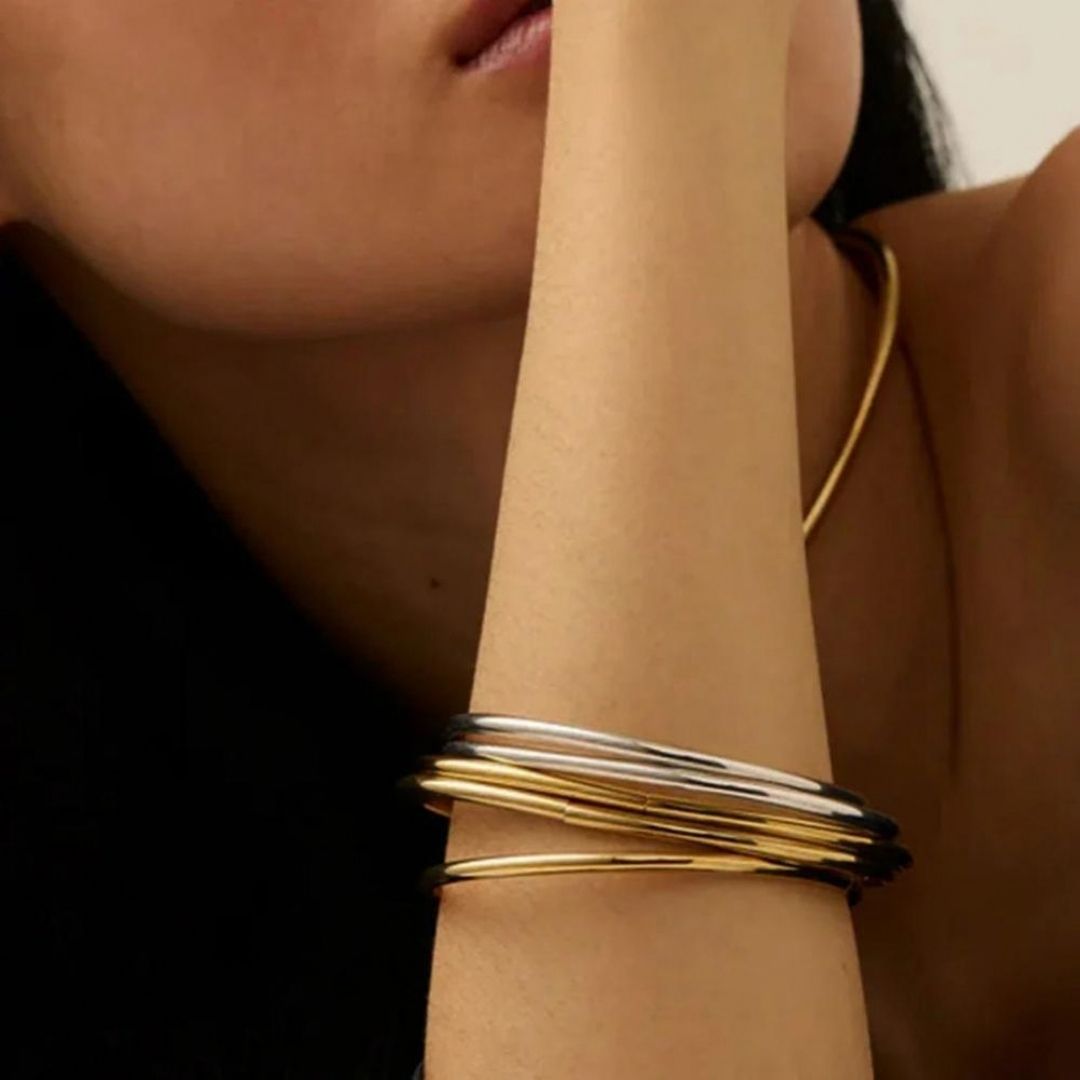 Avaria Shannon Gold Women's Bangle Set