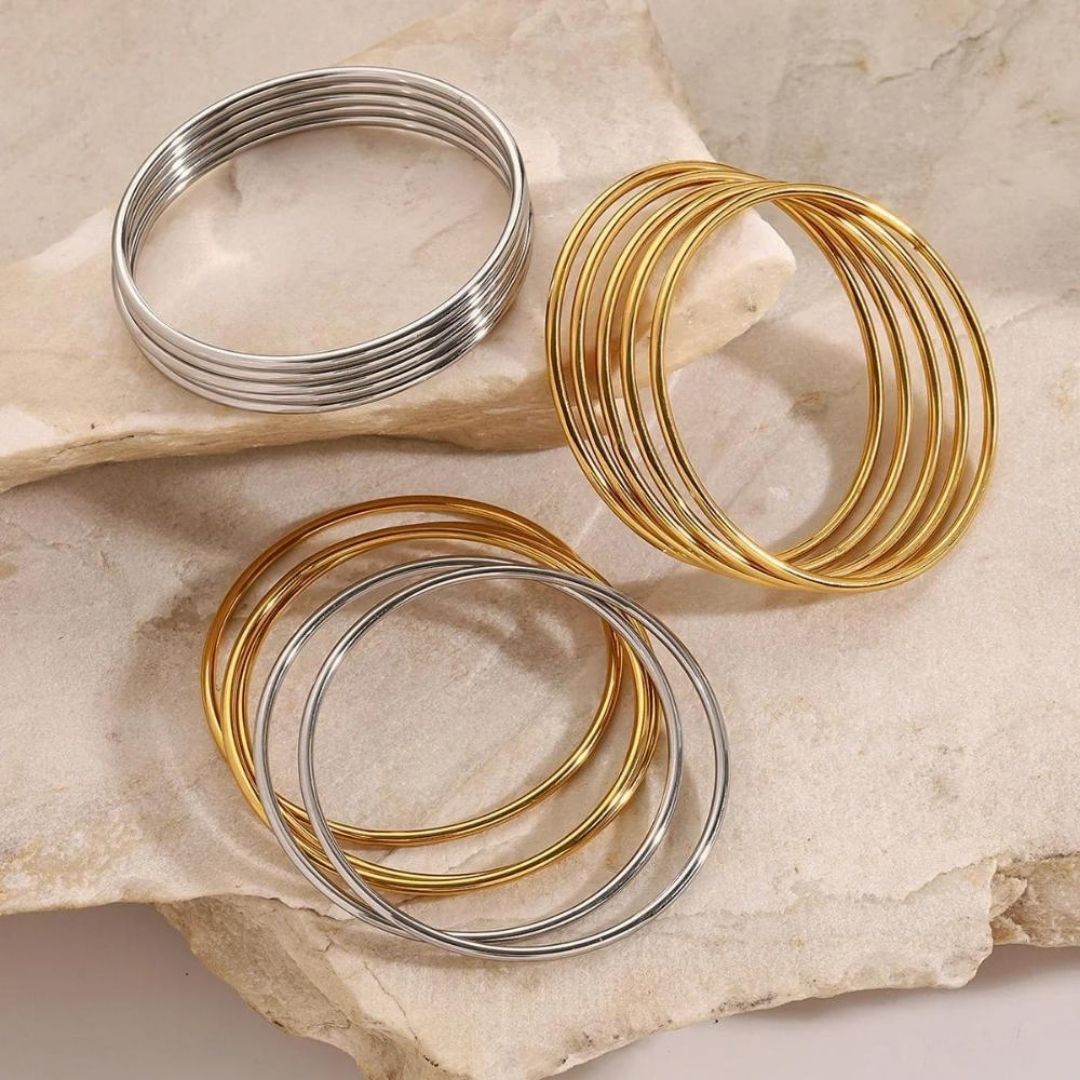 Avaria Shannon Gold Women's Bangle Set