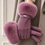 Siberian Aurora Women's Fur Gloves