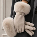 Siberian Aurora Women's Fur Gloves