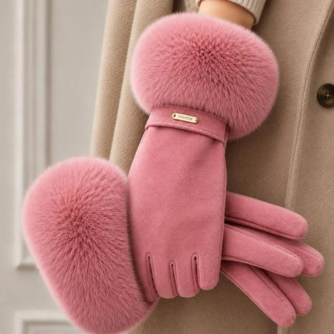 Siberian Aurora Women's Fur Gloves