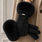 Siberian Aurora Women's Fur Gloves