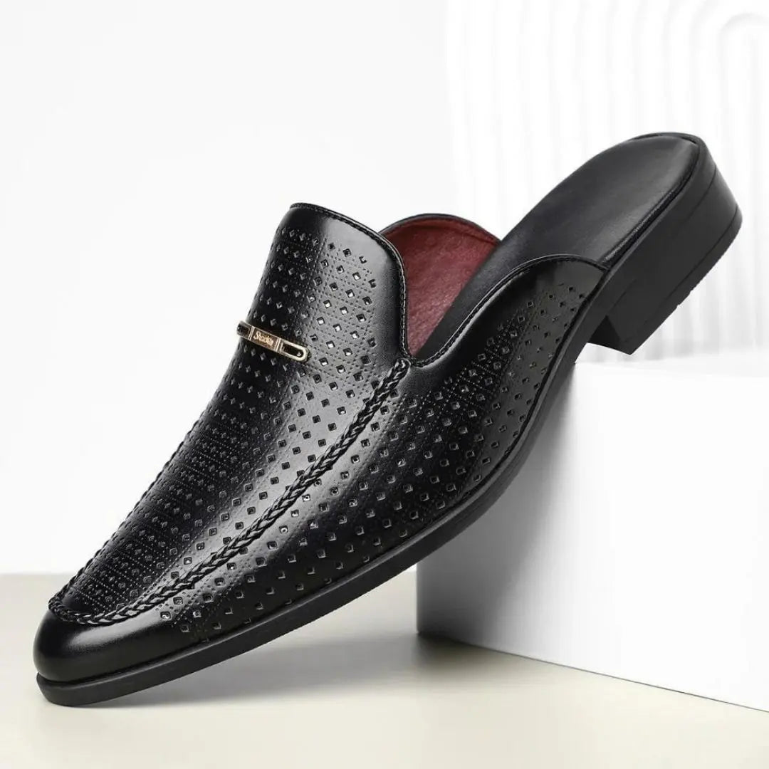 Stefano Men's Genuine Leather Mules