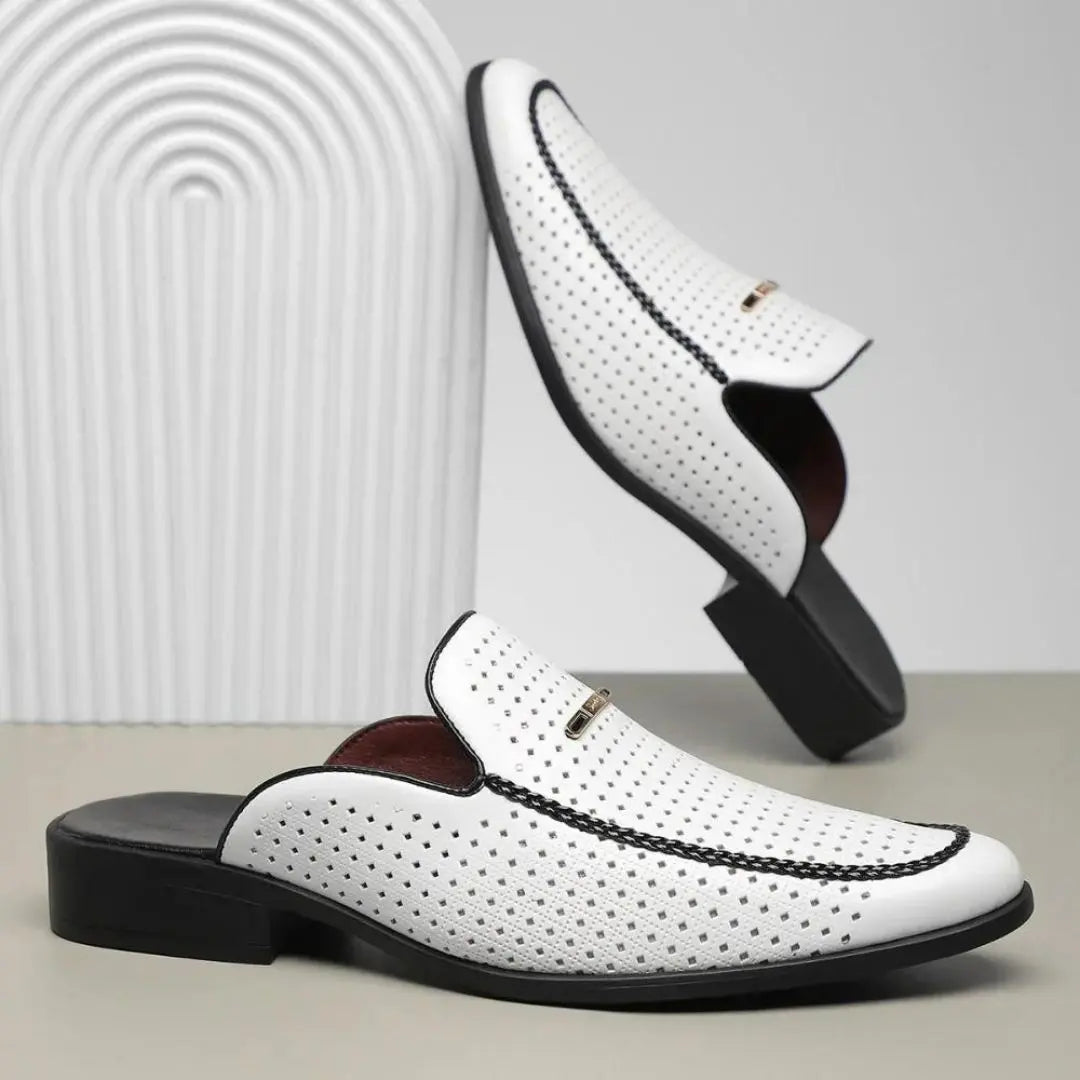 Stefano Men's Genuine Leather Mules