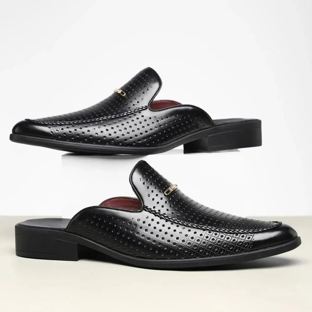 Stefano Men's Genuine Leather Mules