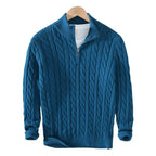 Men's Verona Cable Knit Half-Zip Sweater