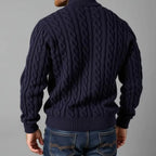 Men's Verona Cable Knit Half-Zip Sweater