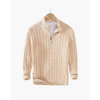 Men's Taebaek Zipped Cable Sweater