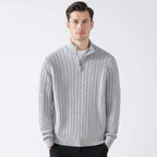 Men's Taebaek Zipped Cable Sweater