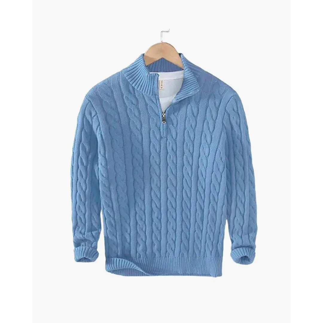 Men's Taebaek Zipped Cable Sweater