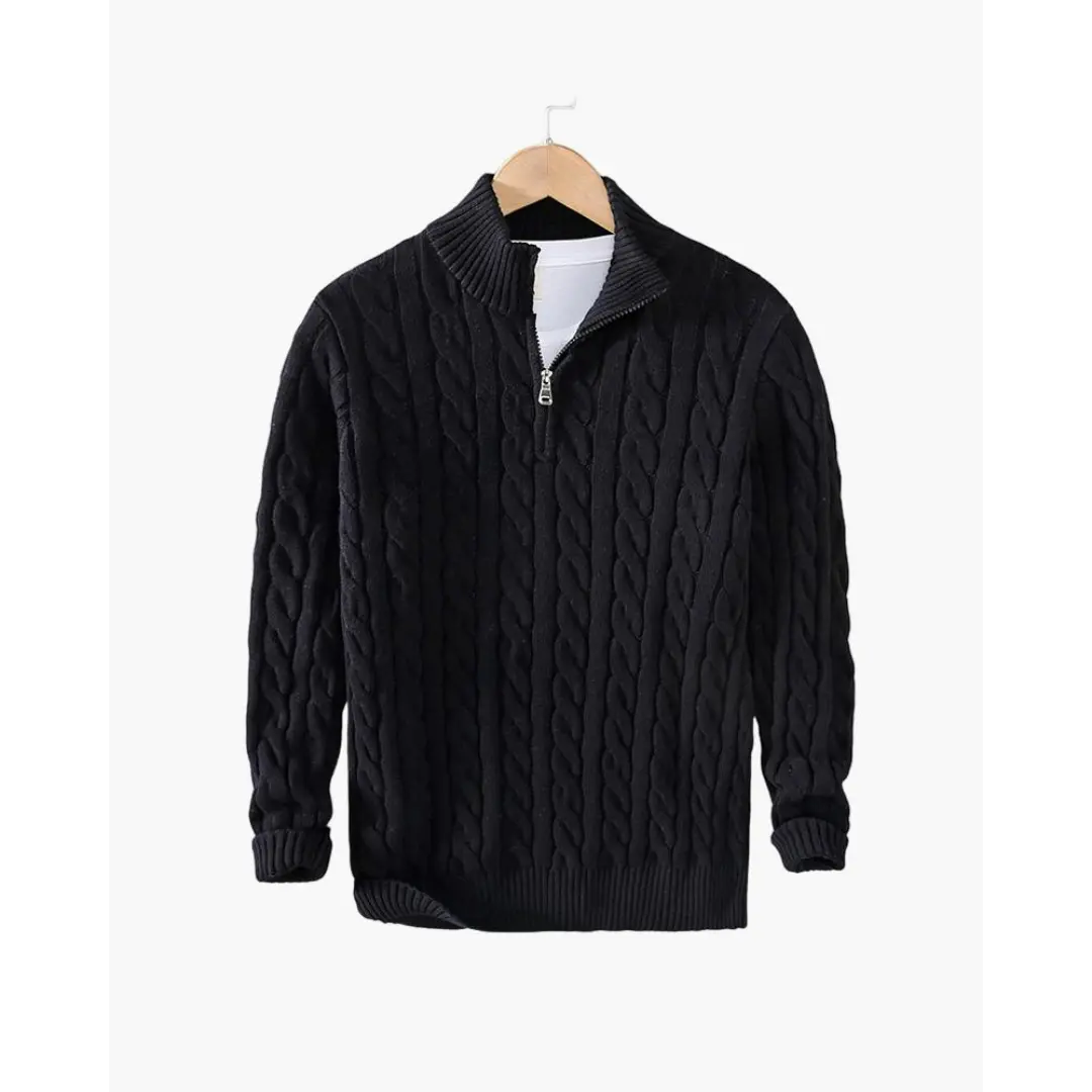 Men's Taebaek Zipped Cable Sweater