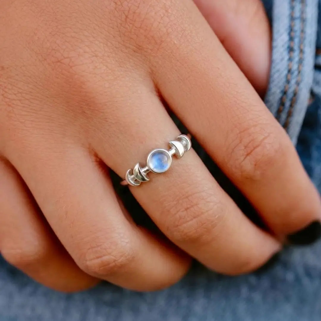 This Too Shall Pass Moon Phases Ring - Coco Jewelry