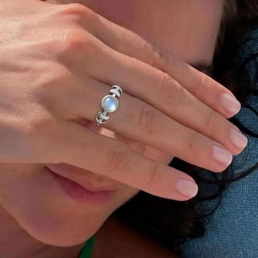 This Too Shall Pass Moon Phases Ring - Coco Jewelry