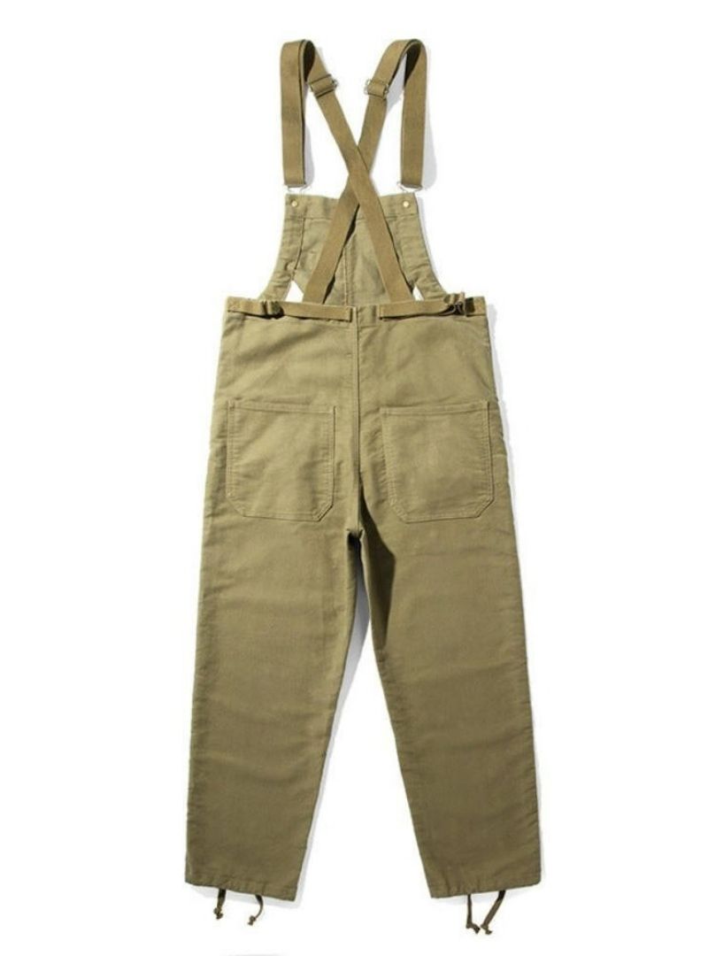 Unisex Moleskin Overalls with Cinch Cord