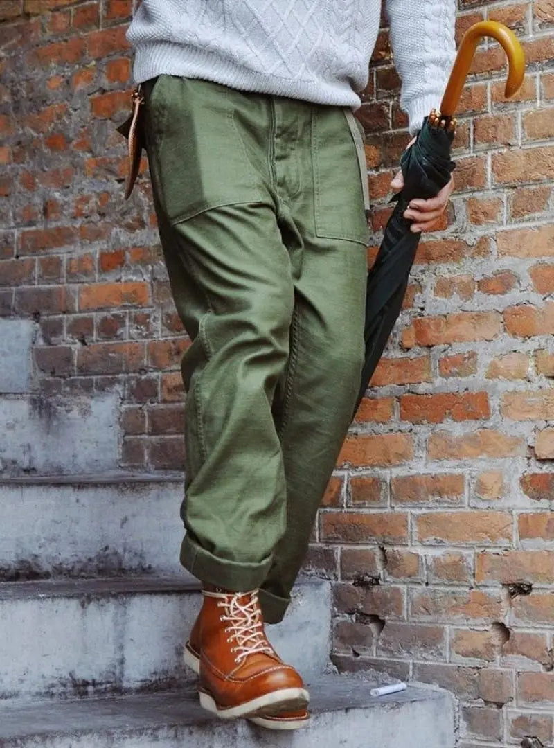 Men's Straight Casual Pants Inspired by OG-107 Fatigue Pants