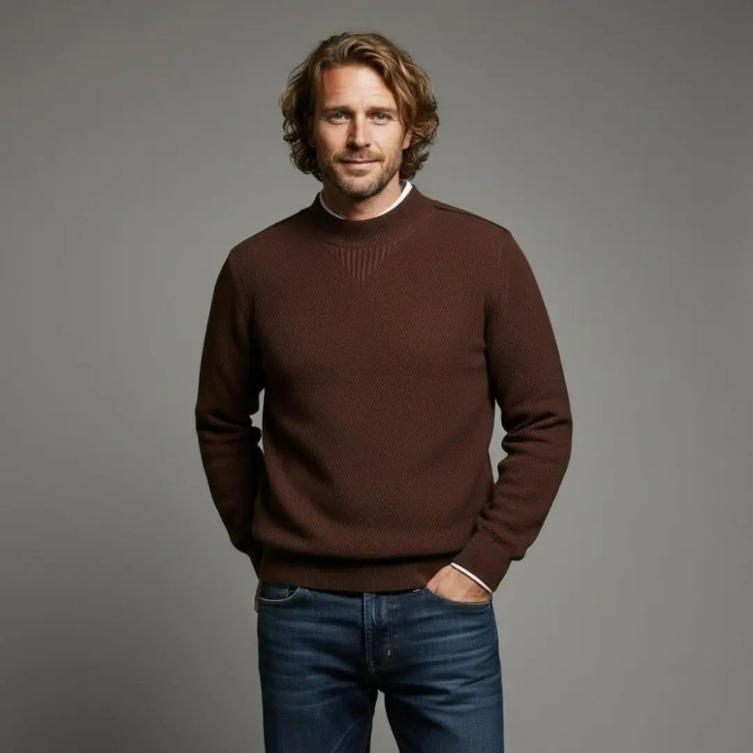 Wellington Men's Textured Knit Sweater