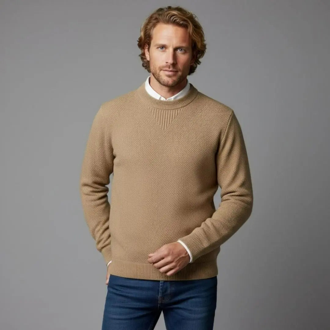 Wellington Men's Textured Knit Sweater
