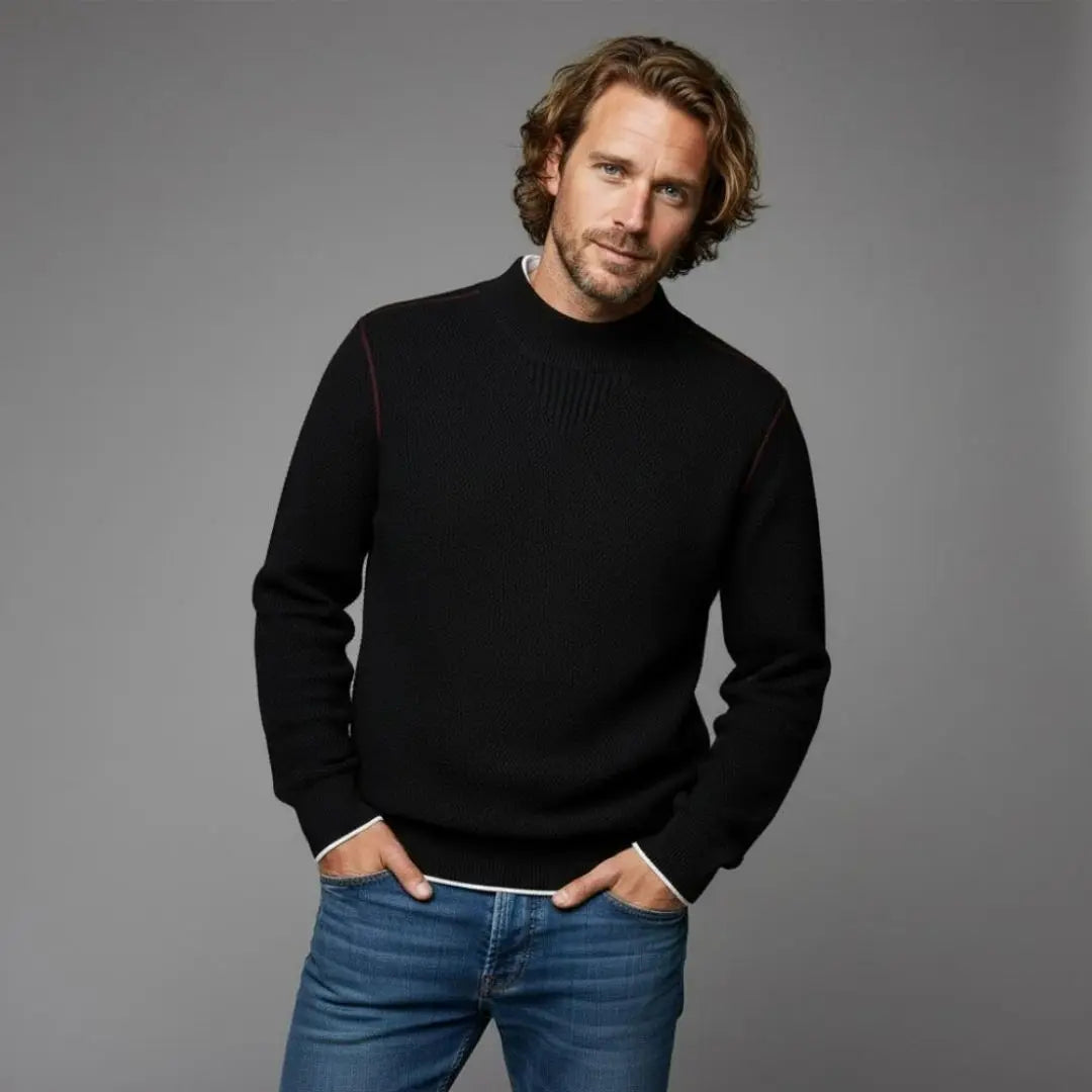 Wellington Men's Textured Knit Sweater
