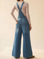Women's Wide-Leg Denim Overalls