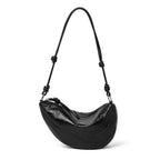Women's Genuine Leather Dumpling Saddle Bag