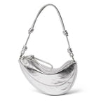 Women's Genuine Leather Dumpling Saddle Bag