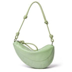 Women's Genuine Leather Dumpling Saddle Bag