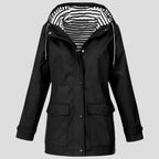 Women's Water-Resistant Windproof Hooded Jacket