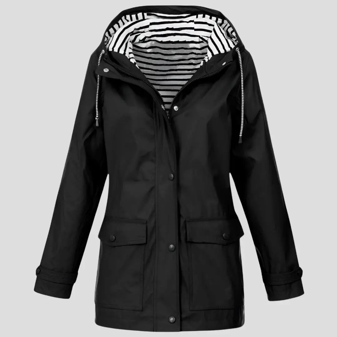 Women's Water-Resistant Windproof Hooded Jacket