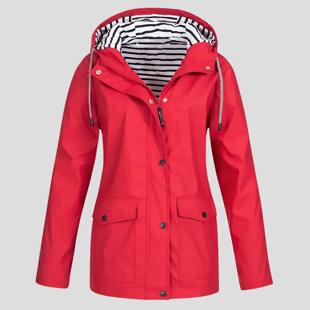 Women's Water-Resistant Windproof Hooded Jacket