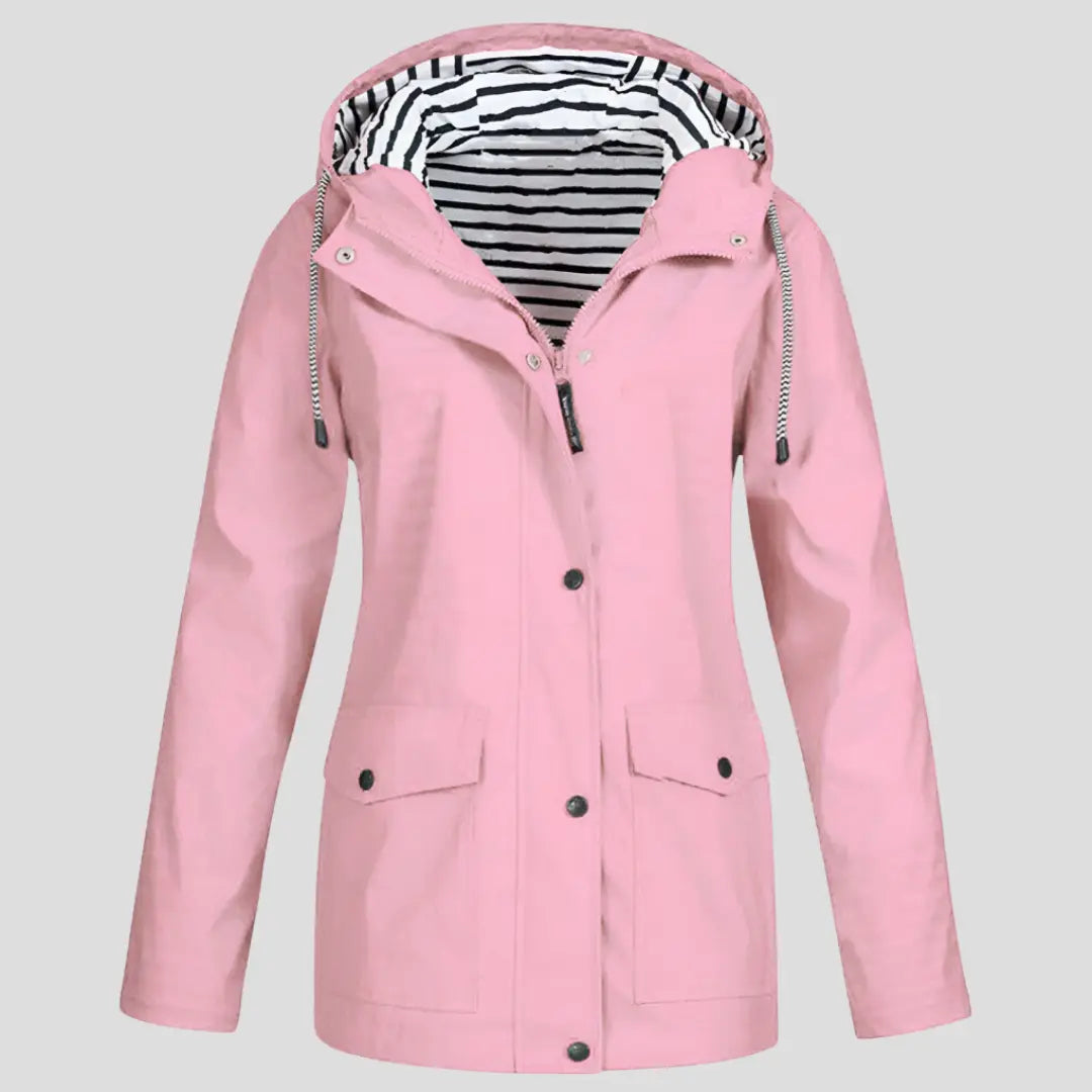 Women's Water-Resistant Windproof Hooded Jacket