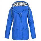 Women's Water-Resistant Windproof Hooded Jacket