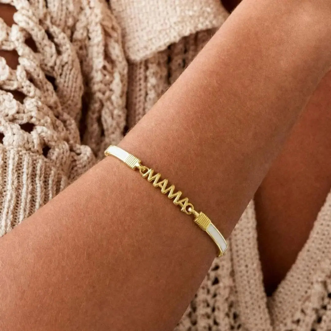 You Got This Enamel MAMA Bangle - Coco Jewelry