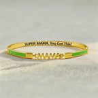 You Got This Enamel MAMA Bangle - Coco Jewelry